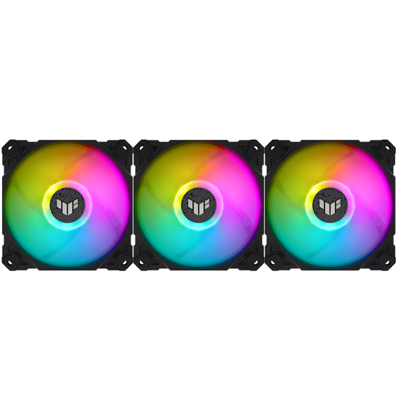 Asus TUF Gaming TF120 120mm ARGB Case Fan (Pack of 3) - Black Asus TUF Gaming TF120 120mm ARGB Case Fan (Pack of 3) - Black